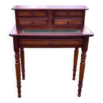 Wood and leather secretary