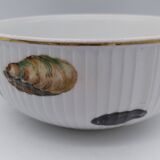 Small LF porcelain salad bowl with seafood decoration.