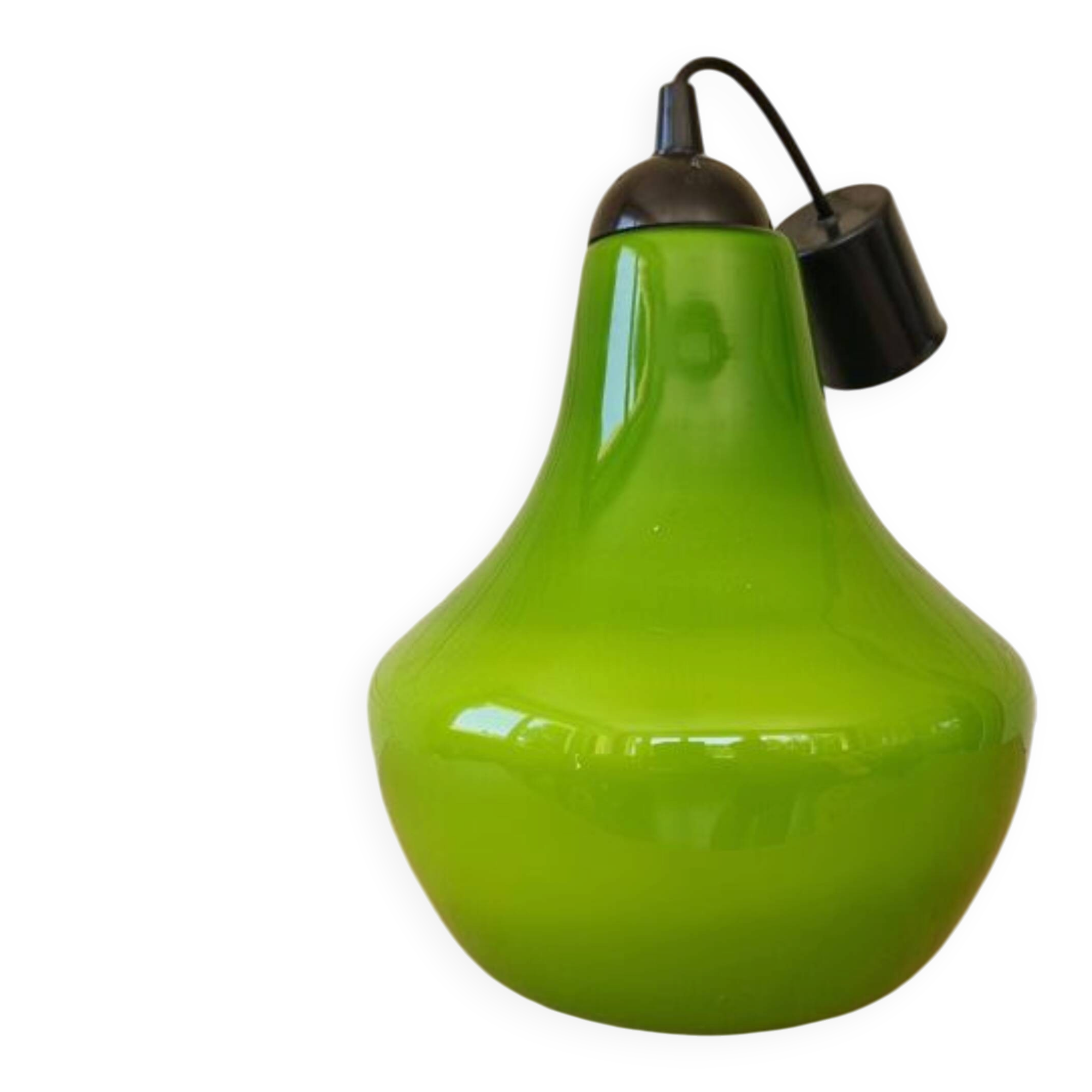Suspension in green opaline from the 1970s.