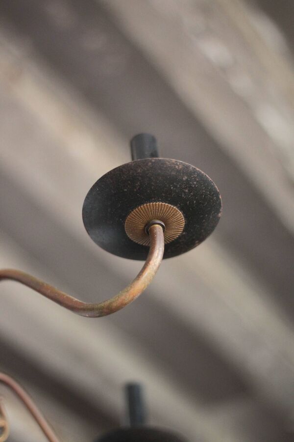 Suspension vintage, suspension laiton empire, suspension flèche