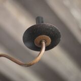 Vintage pendant light, empire brass pendant light, arrow pendant light