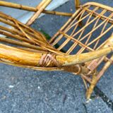 Vintage wicker armchair