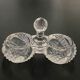 Crystal effect molded glass salter