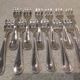 12 silver-plated oyster forks by the silversmith Ercuis, 12.2 cm