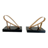 Art Deco bookends - Gold Starry, 20th century