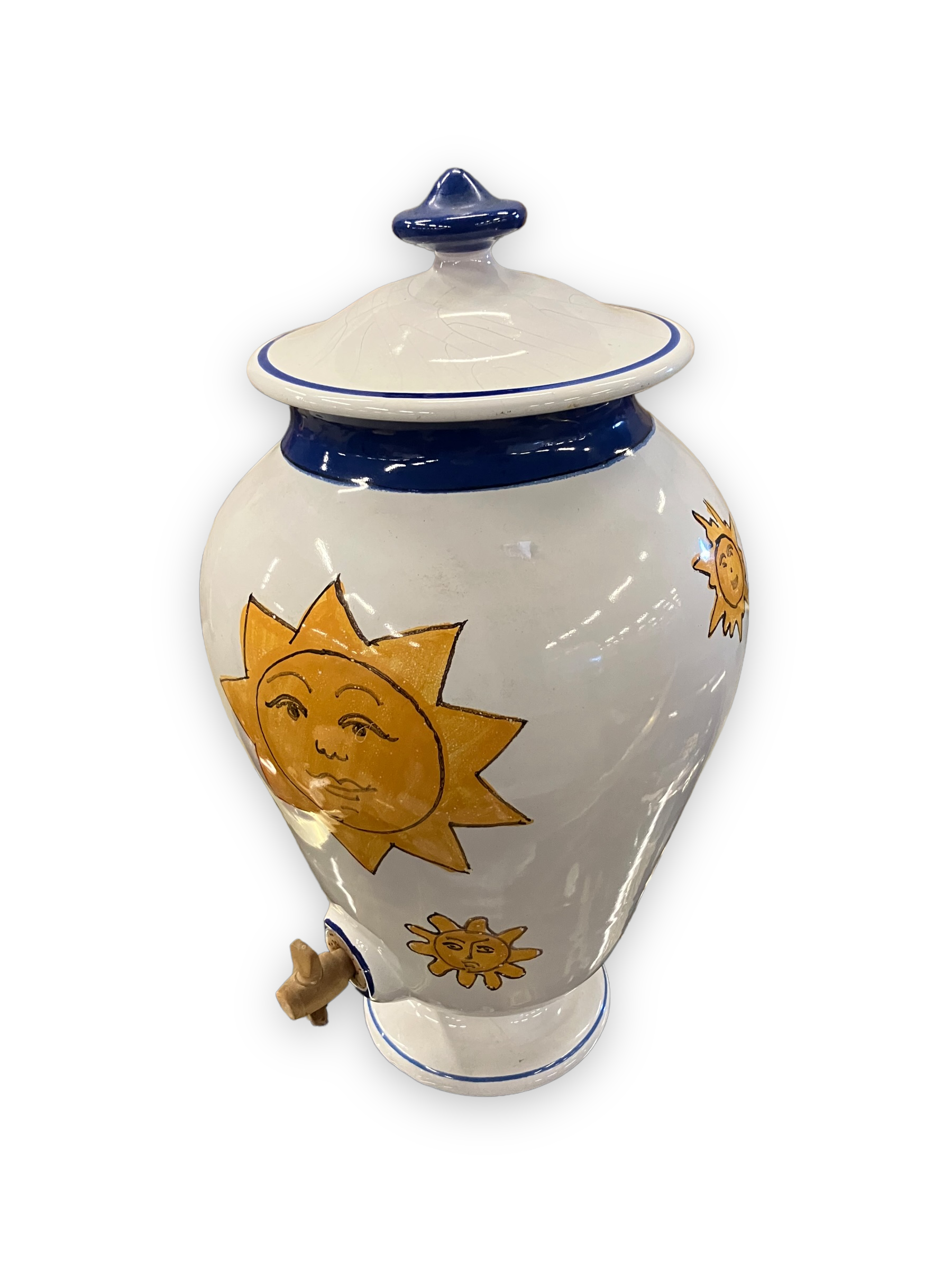 Water fountain in earthenware pattern sun christian dior