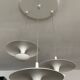 Suspension cascade design 3 white metal saucers
