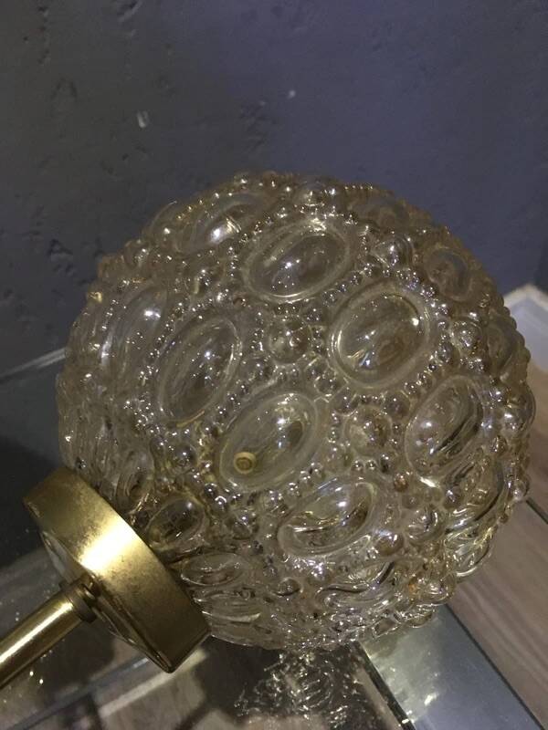 Richard Essig Sputnik Chandelier – Brass Bubble Glass 1960s