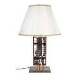 Table lamp, abacus in lacquered wood and metal, 1960