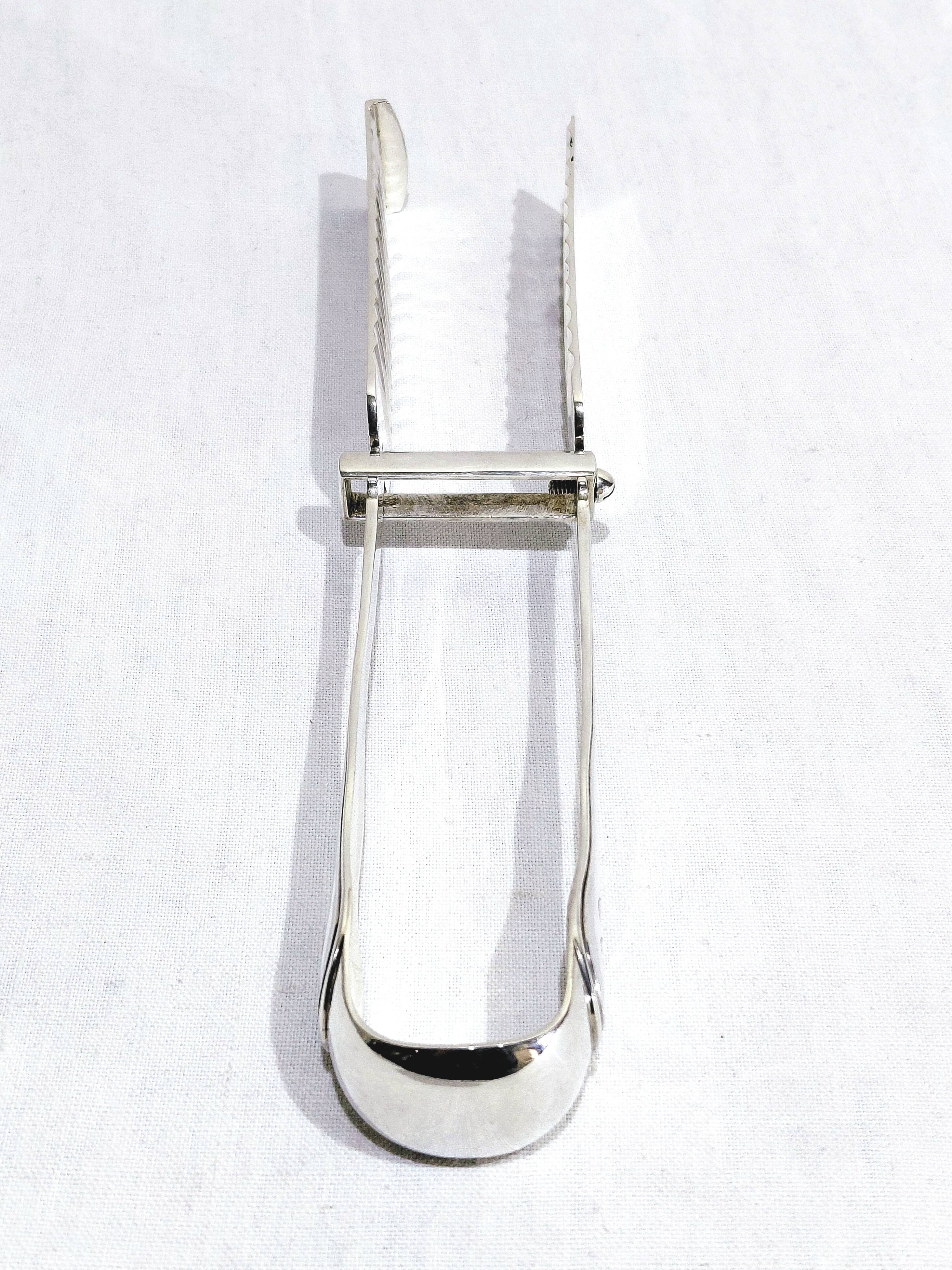 Boulenger - Silver asparagus tongs