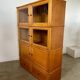 Old MD storage furniture bookcase design Martin Dupuis light oak 1950s vintage