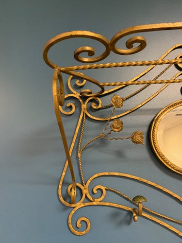 Coats and old umbrella holder