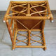 Paire de tables basses en rotin