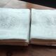 12 old napkins monogram MD