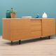 Enfilade en frêne, design danois, années 90, fabriqué par Skovby