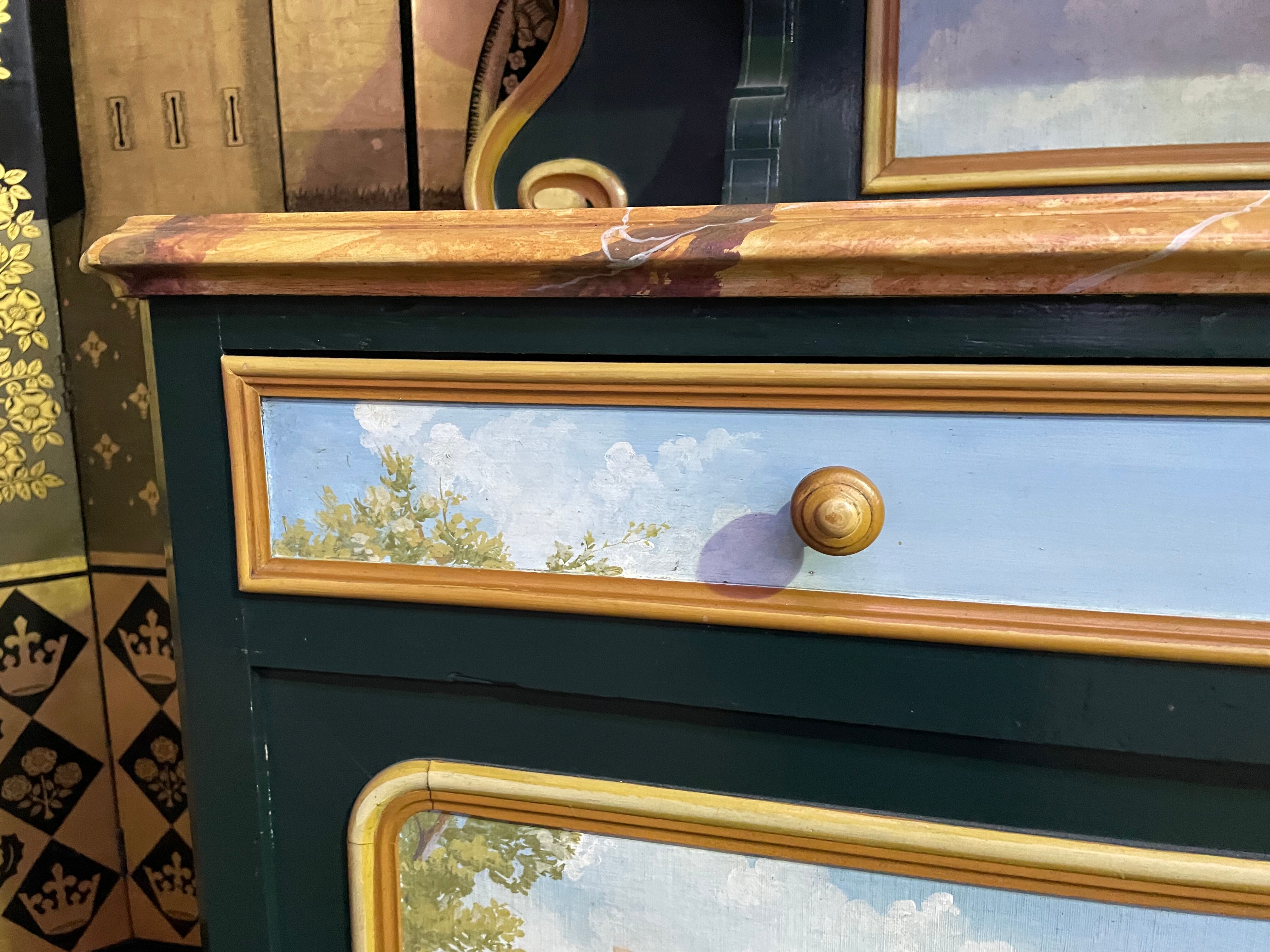 Buffet Saint-Hubert painted