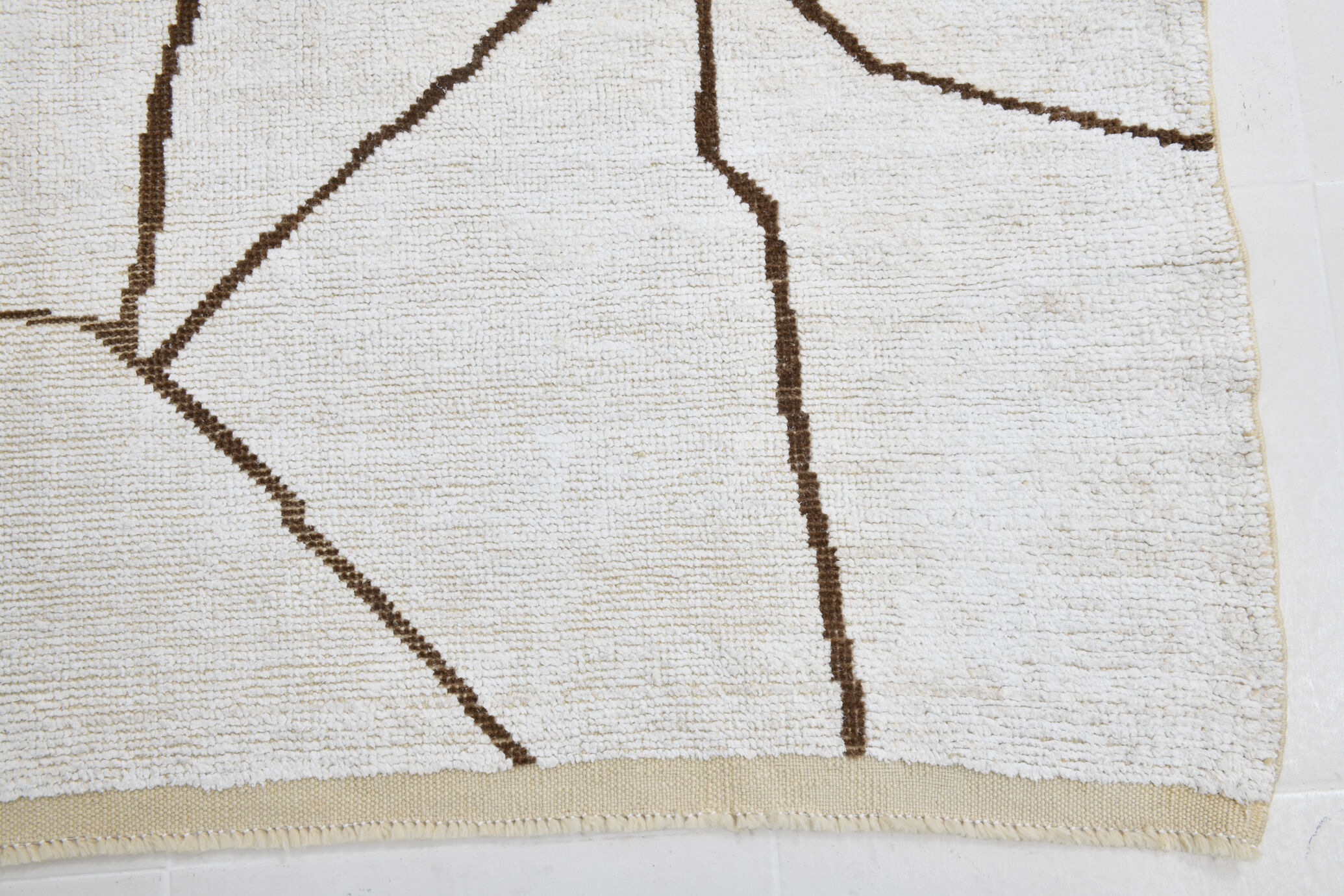 6x9 scandinavian beige hemp rug 192x275cm