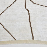 6x9 scandinavian beige hemp rug 192x275cm