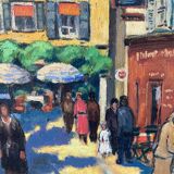 Tableau signé de Montmartre à Paris