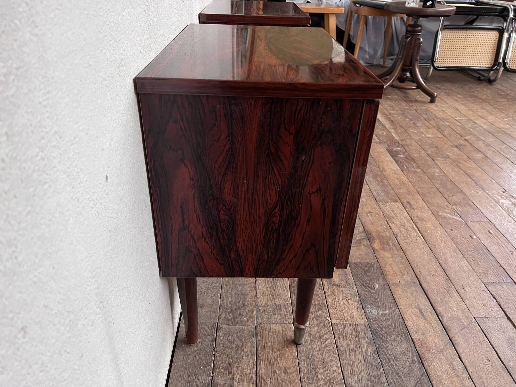Pair of bedside tables rosewood