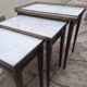 Set of three Louis XVI mahogany nesting tables