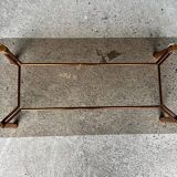 Table basse vintage cuivree 1950