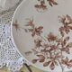 Old ironstone compote in sepia colour.
