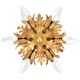 Mid century palm leaf flush mount by Banci Firenze