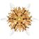 Mid century palm leaf flush mount by Banci Firenze