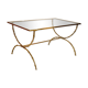 Bronze and glass coffee table, 1960s