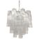 Clear “tronchi” murano glass chandelier d50