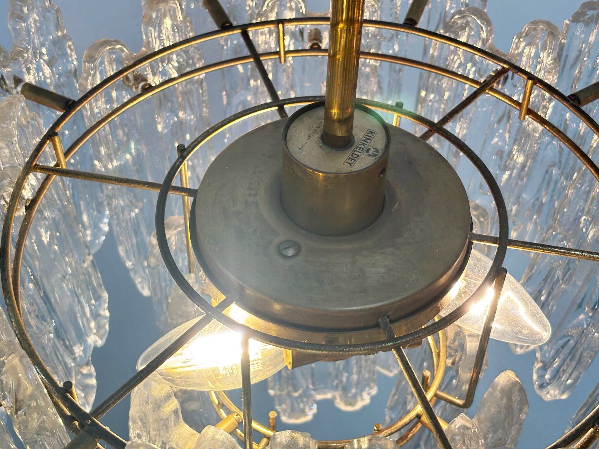 Chandelier en verre Kinkeldey