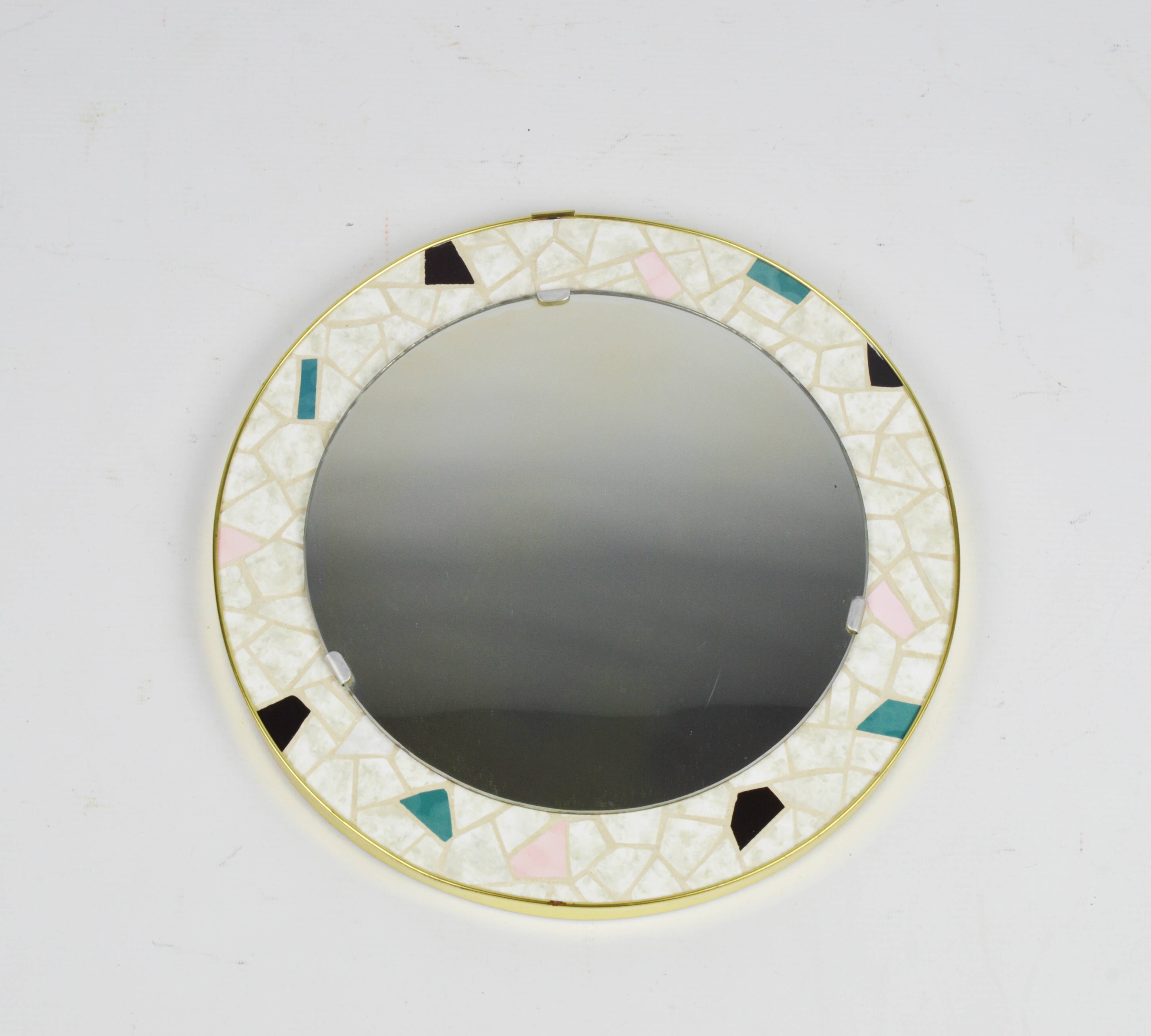 Mirror with mosaic, 1970s