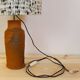 Antique terracotta base table lamp