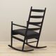 Fauteuil à bascule en hêtre, design danois, années 1970, production : Danemark
