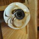 Two-color glass kitchen chandelier 70s
