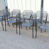 Set of 8 lyze chairs, emu