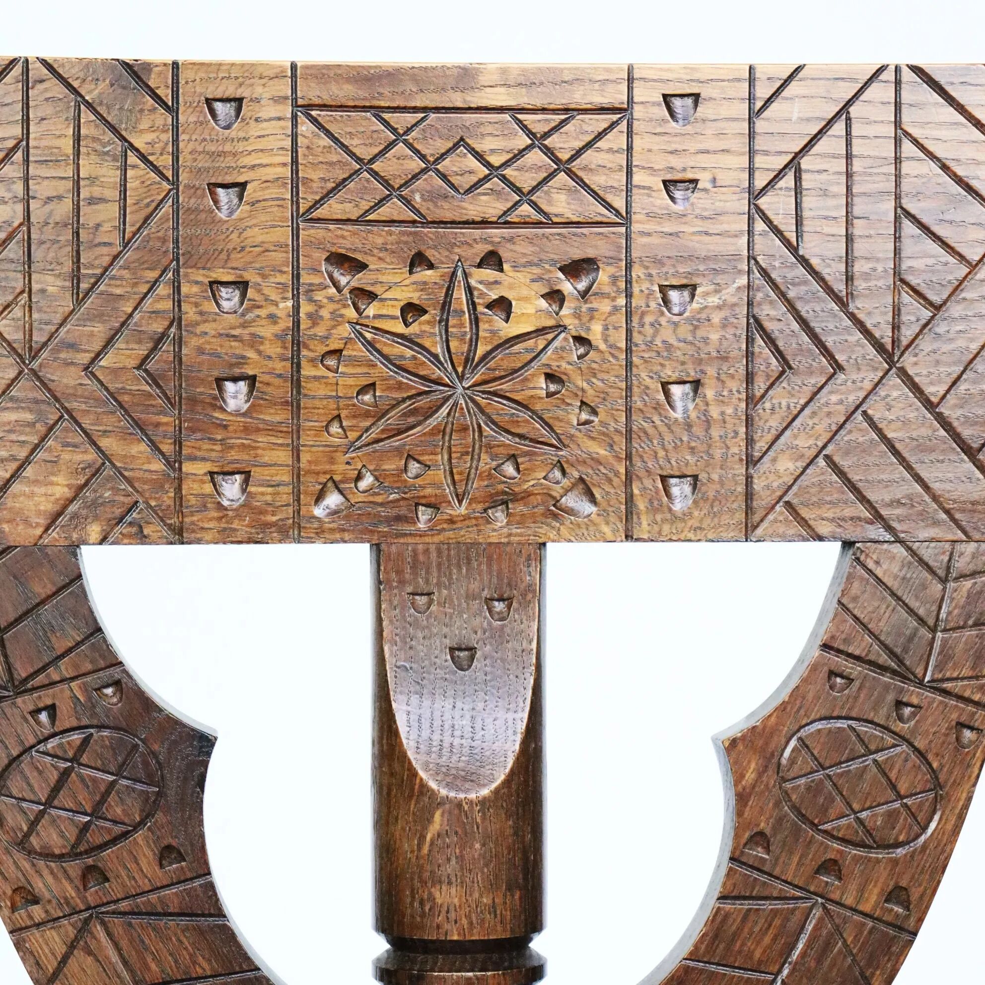 Traditional Swedish carved chair "Monkstol"