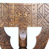 Traditional Swedish carved chair "Monkstol"