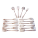 16-Piece Silver Plated Dessert Cutlery Set