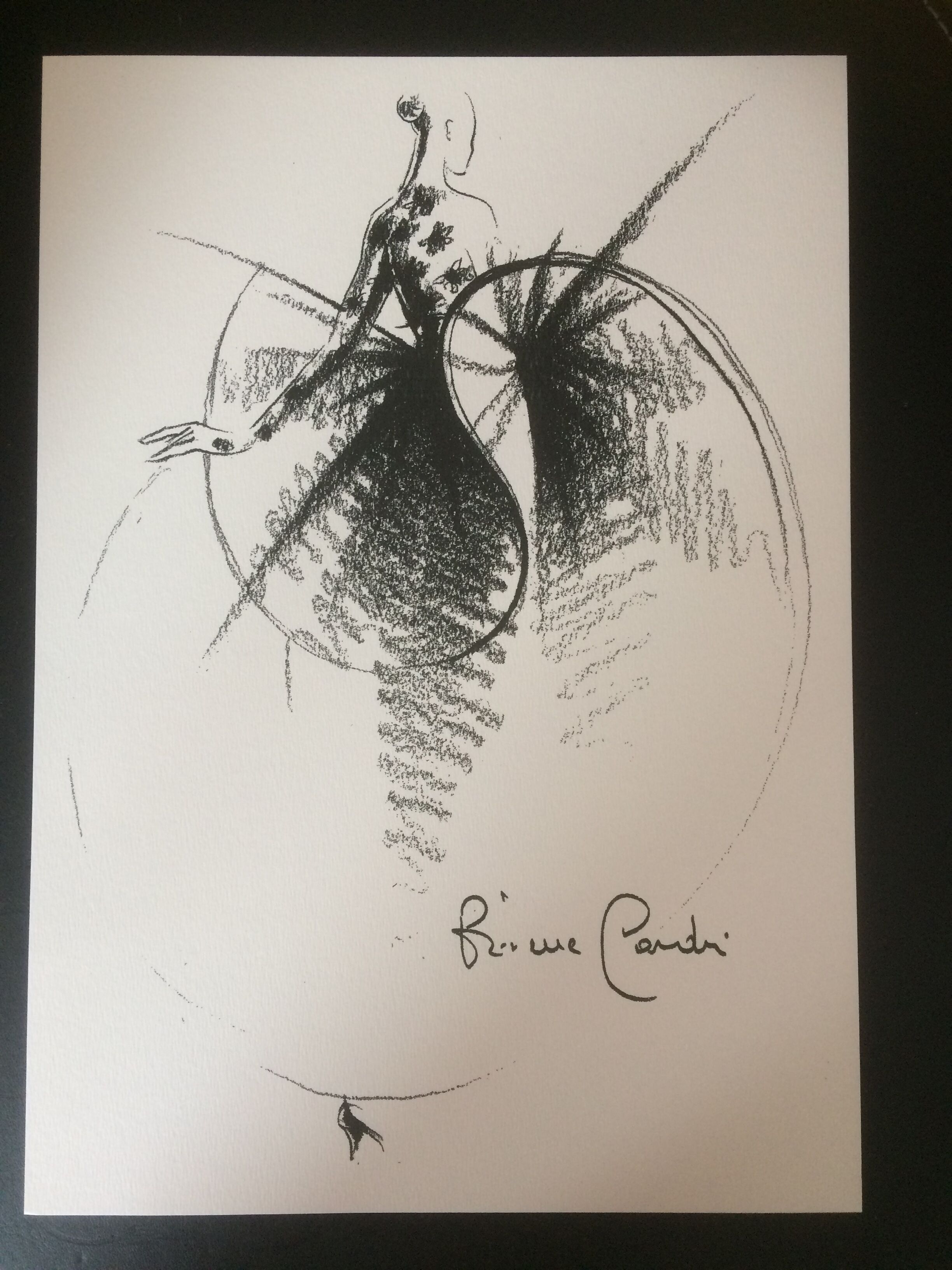 Pierre Cardin: press fashion illustration - late 80s