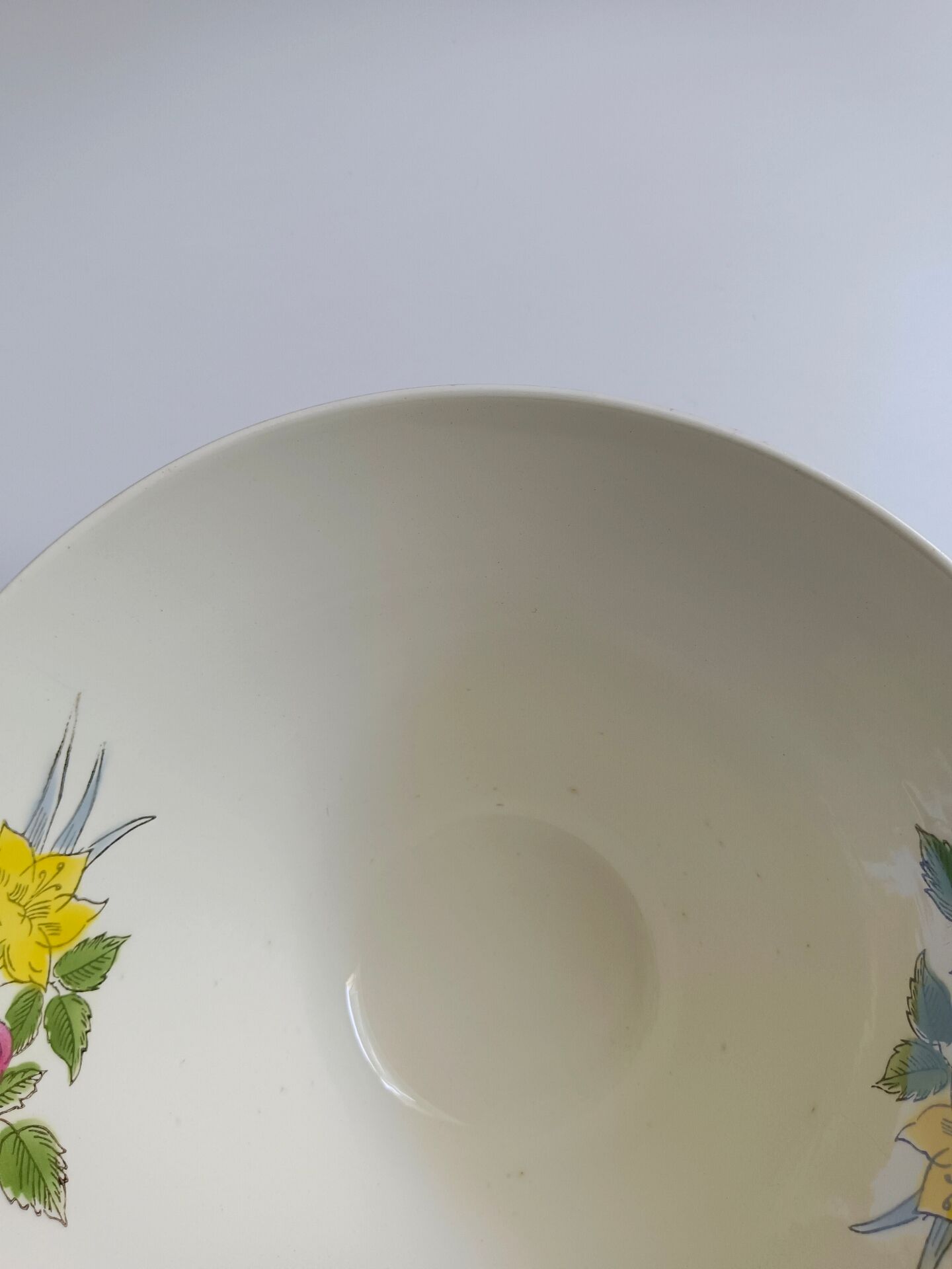 Saladier Ceranord Saint Amand vintage fleurs
