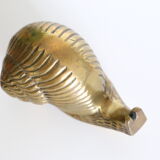 Vintage brass snail