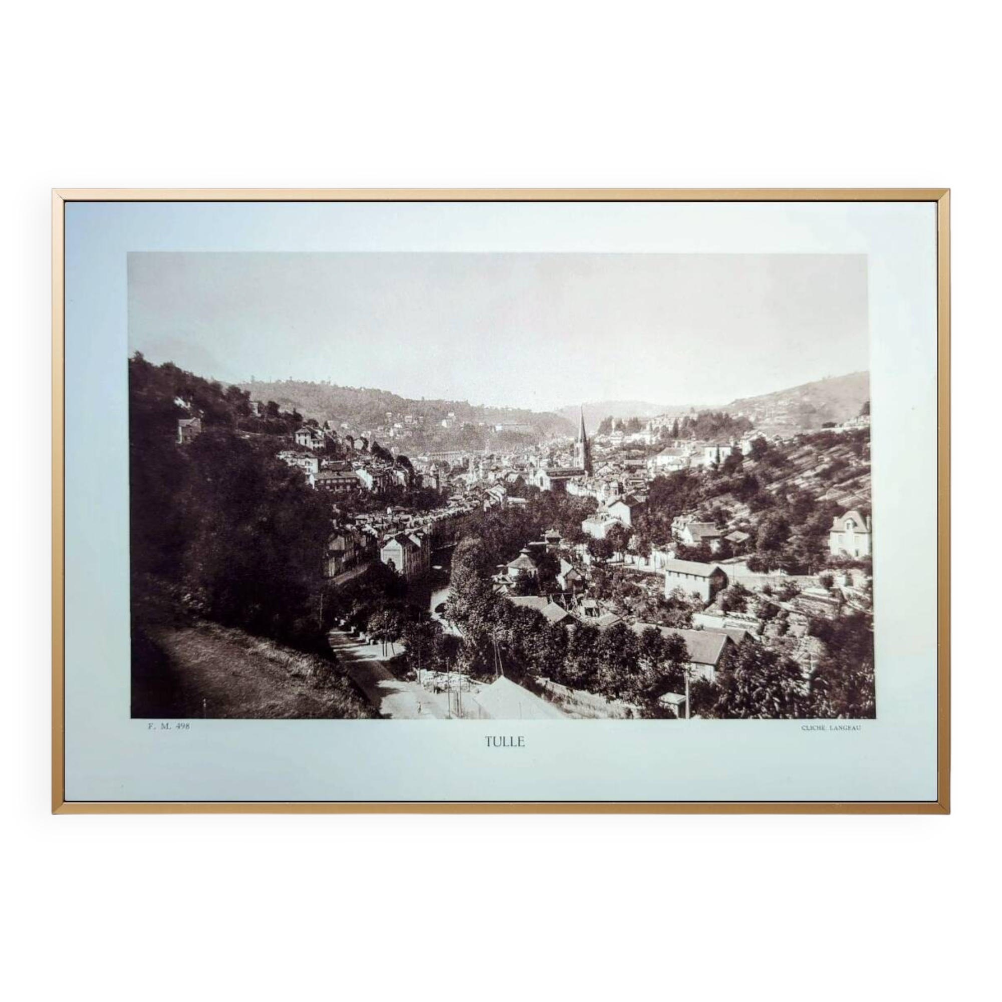 Tulle, Corrèze, photo board printed in 1942.