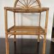 Boho vintage rattan side or bedside table