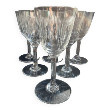 6 verres à porto Baccarat service Molière