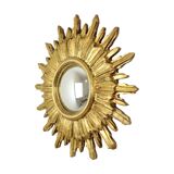 Golden Sunburst Mirror Sun Mirror Wood Convex Witch Mirror Sixties