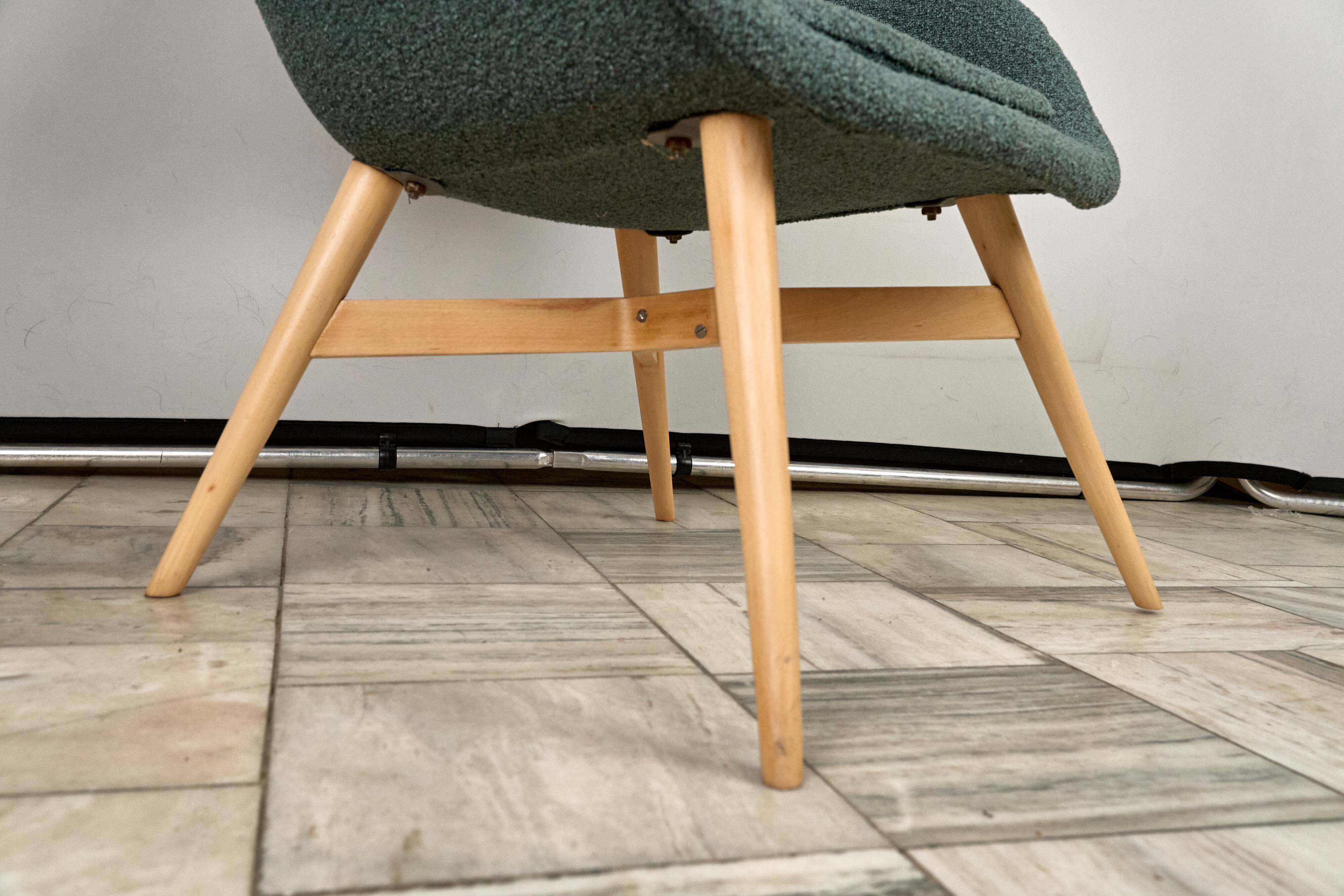 Vintage Shell Lounge Chair by Miroslav Navratil, 1960s, Czechoslovakia
