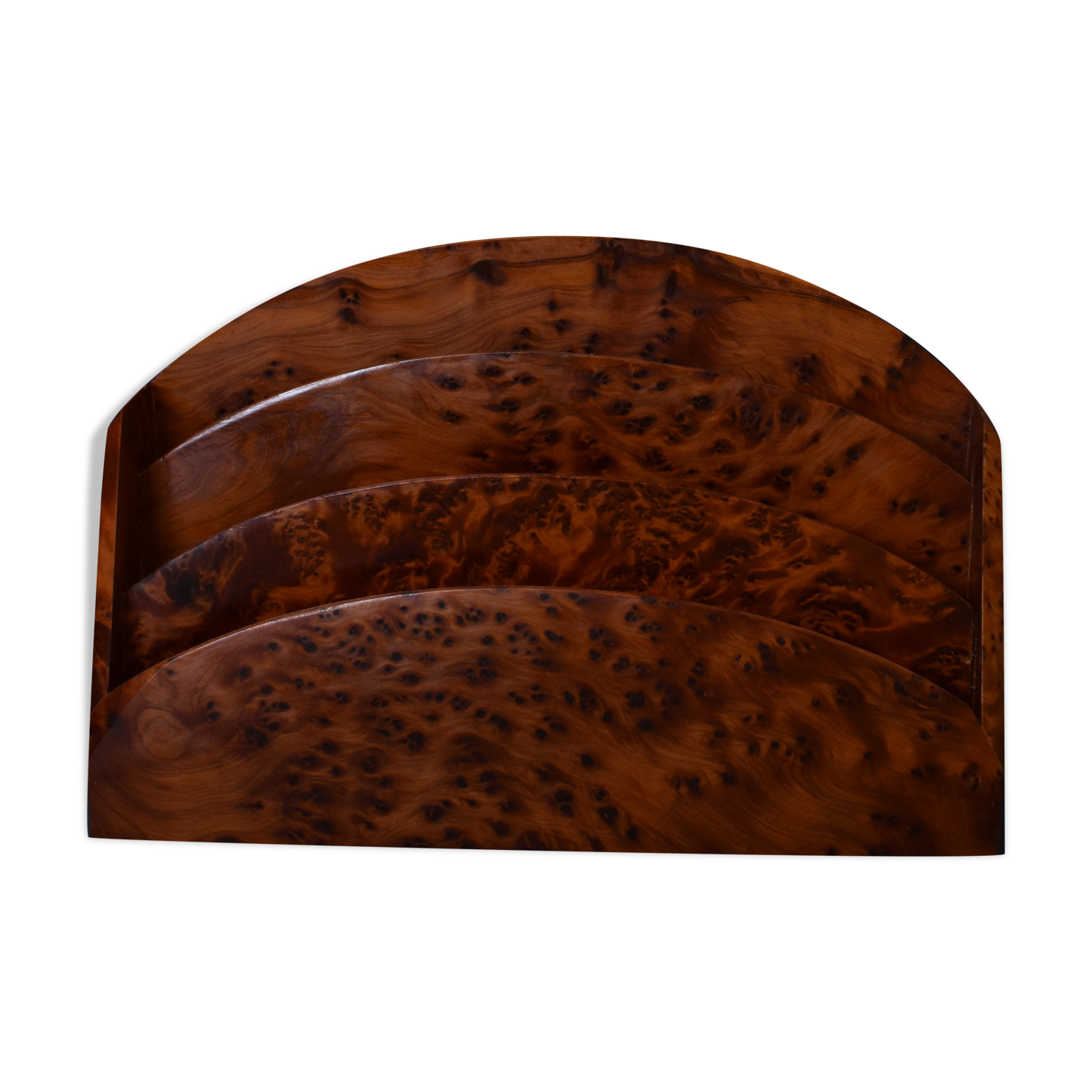 Porte-lettres en loupe d'orme