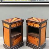 Pair of Art Deco bedside tables from the 1920s.